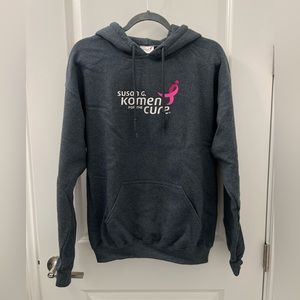 Susan G. Komen For The Cure Women’s Hooded Sweatshirt | Medium | Dark Grey